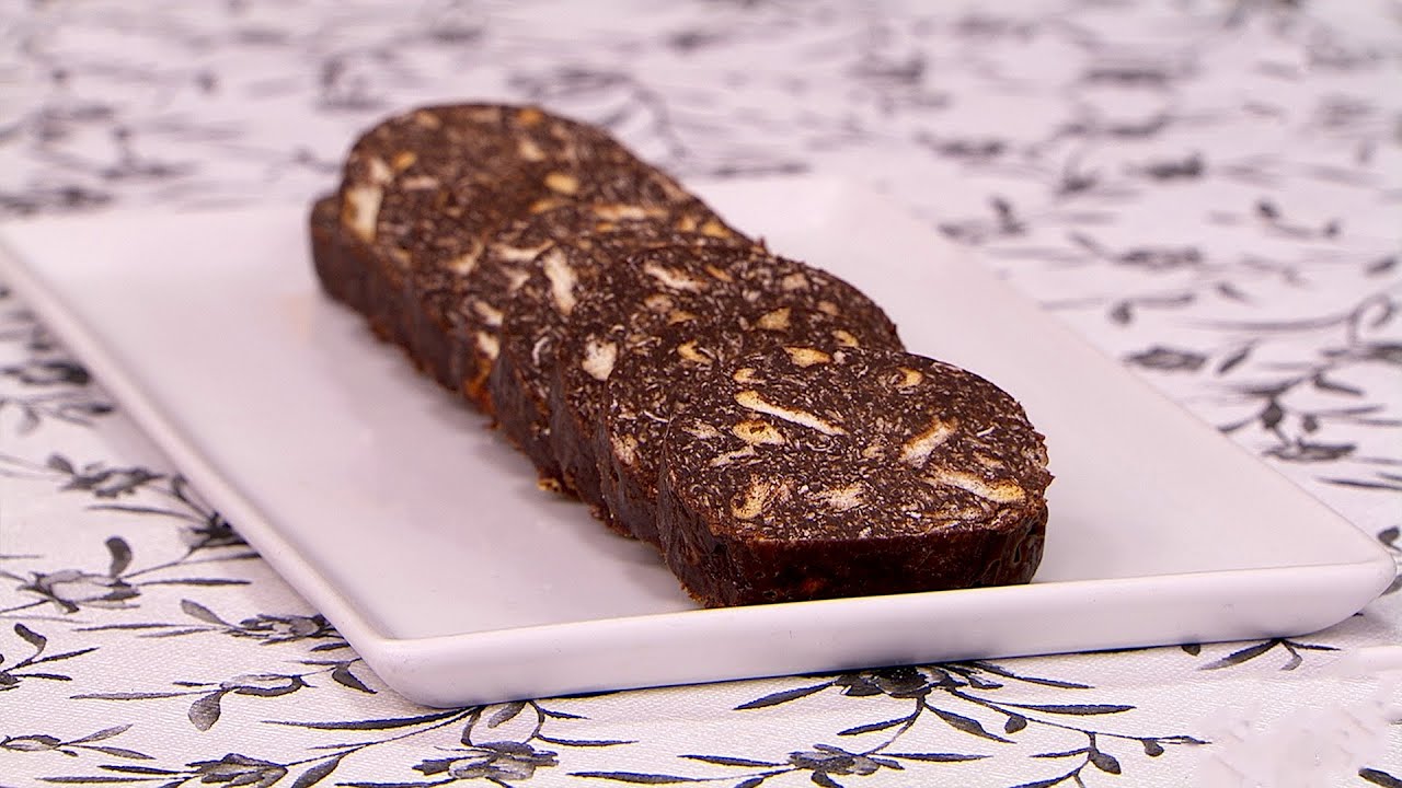 Salchichón de avena y chocolate