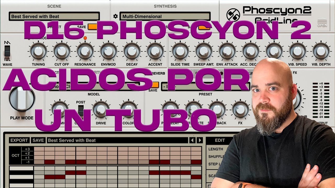 El hacedor de Ácidos- D16 Phoscyon 2 (Recreación Roland TB303)