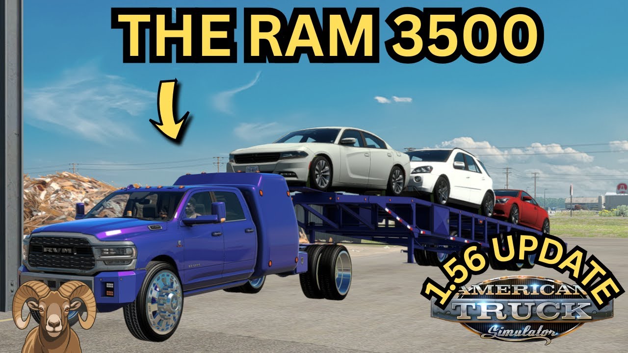 ATS Hotshot Hauling — RAM 3500 Pulls 3 Cars Like Nothing