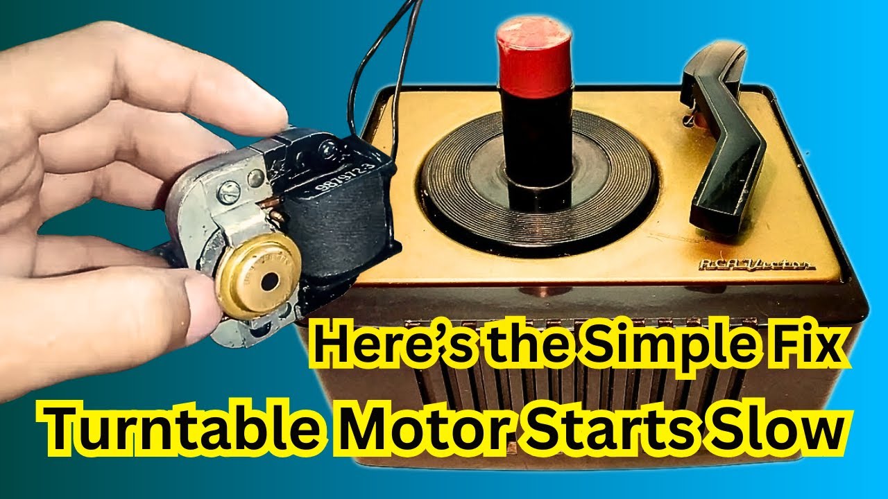 Turntable Starts Slow? Try These Fixes for Instant Speed || RCA Victor 45-EY-2