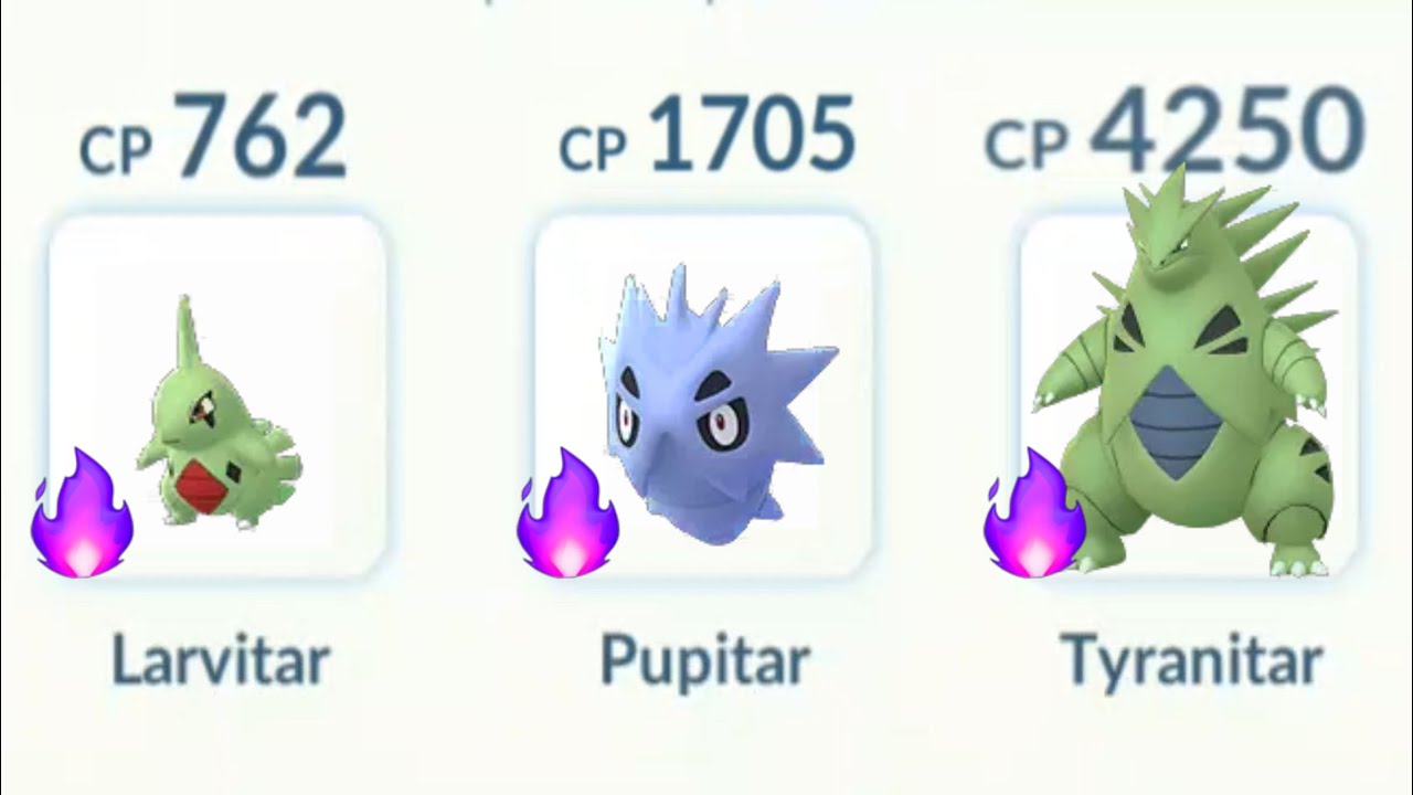 Level 50 Shadow Tyranitar Evolution Line Challenge in Master league (Pokemon Go)