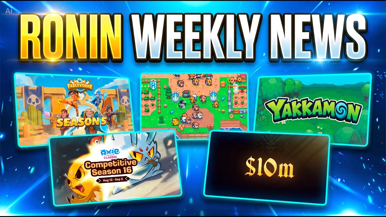 Crypto Games - Ronin Network News, Fableborne, Cambria, and more