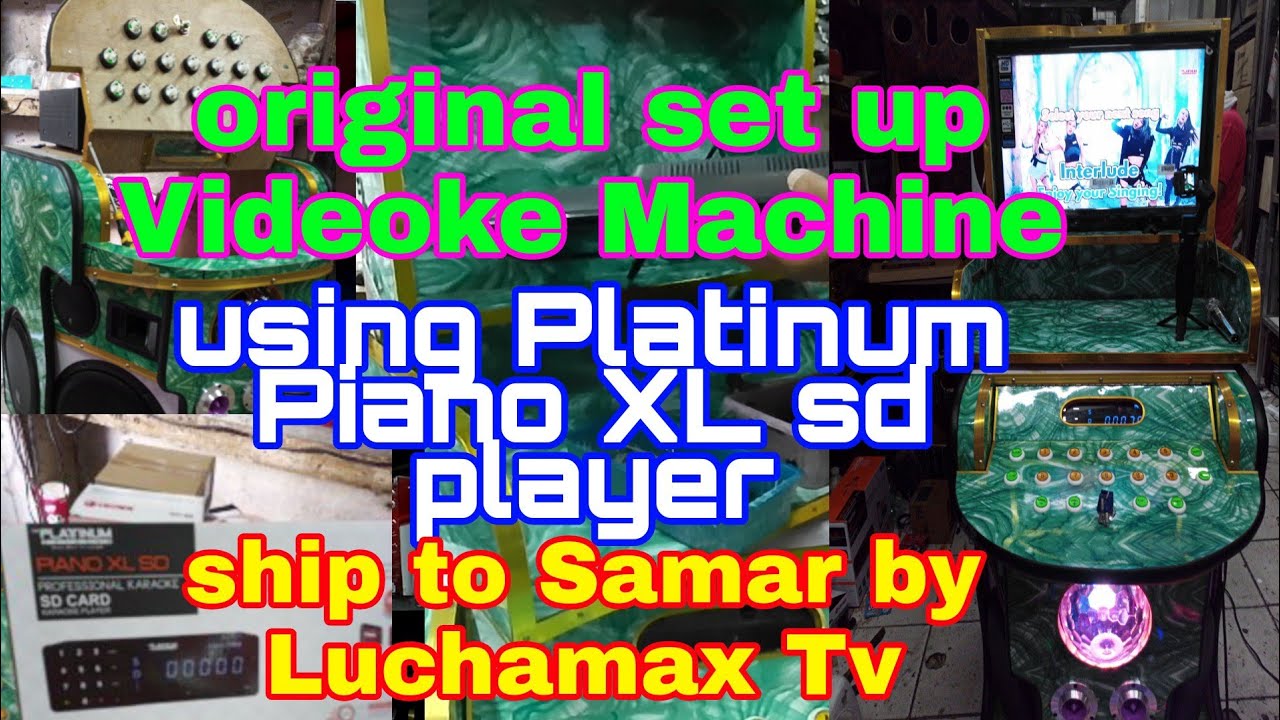 Original set up Videoke Machine || using Platinum Piano XL sd player || ship to Samar