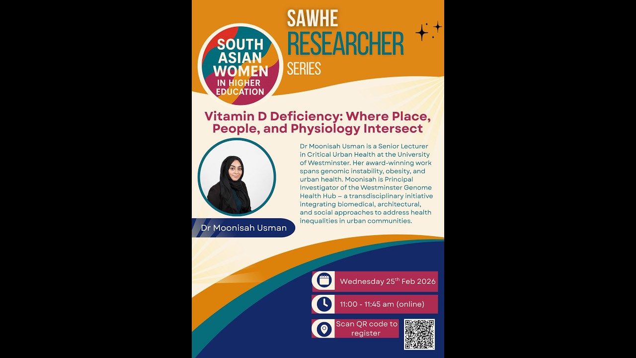 SAWHE Researcher Series- Session 4 | Vitamin D Deficiency | Dr Moonisah Usman