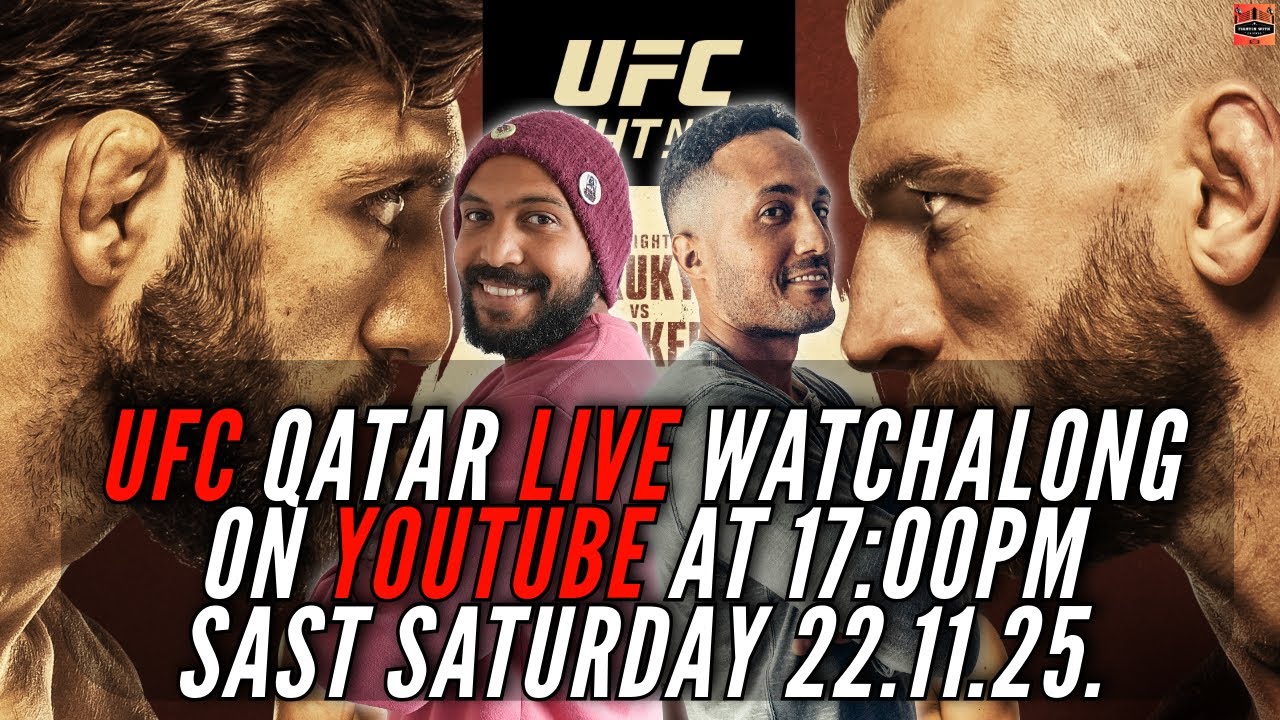🔴 LIVE WATCHALONG: UFC Fight Night Qatar – Tsarukyan vs Hooker! 🔥