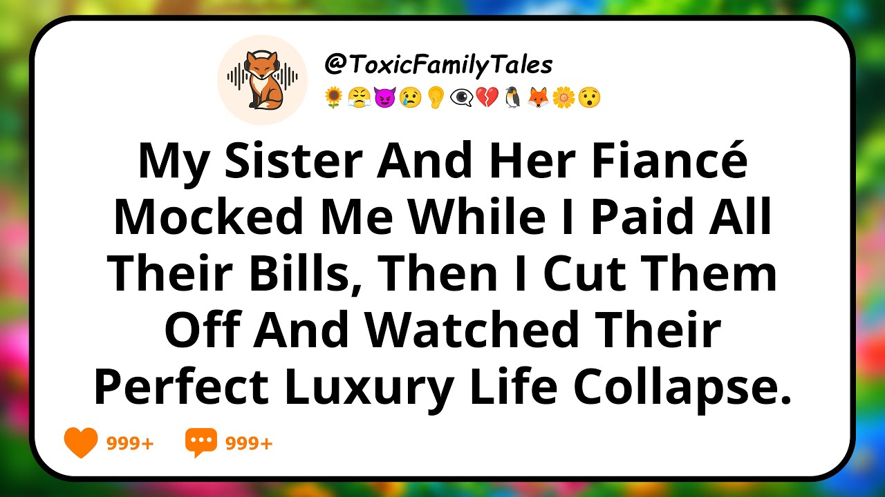 My Sister And Her Fiancé Mocked Me While I Paid All Their Bills, Then I Cut Them Off And Watched...