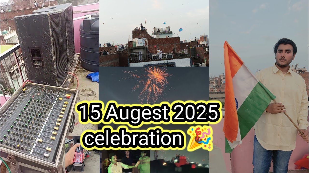 15 Augest 2025 celebration|| Ghar Per Dj Party|| Night View Jaffrabad 💯