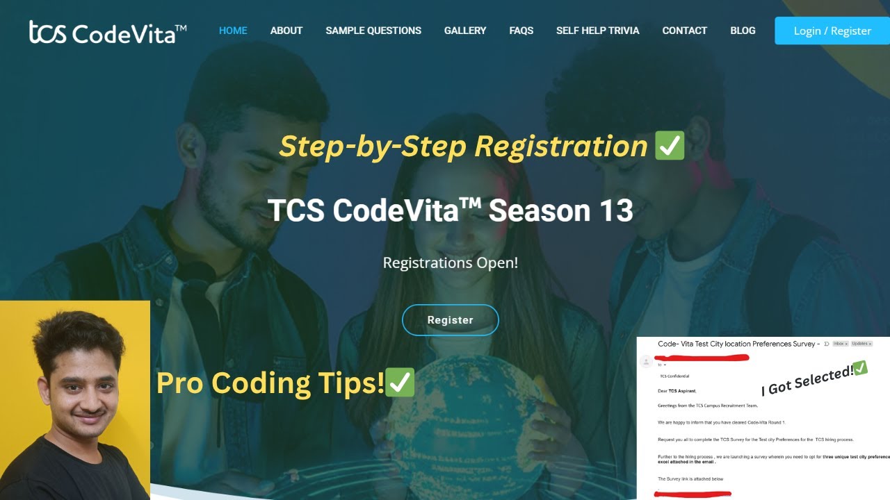 TCS CodeVita 2025 Registration – Step-by-Step Guide  &  Pro Tips to Crack It!