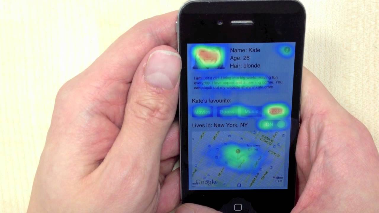iPhone app demo using Heatmaps SDK