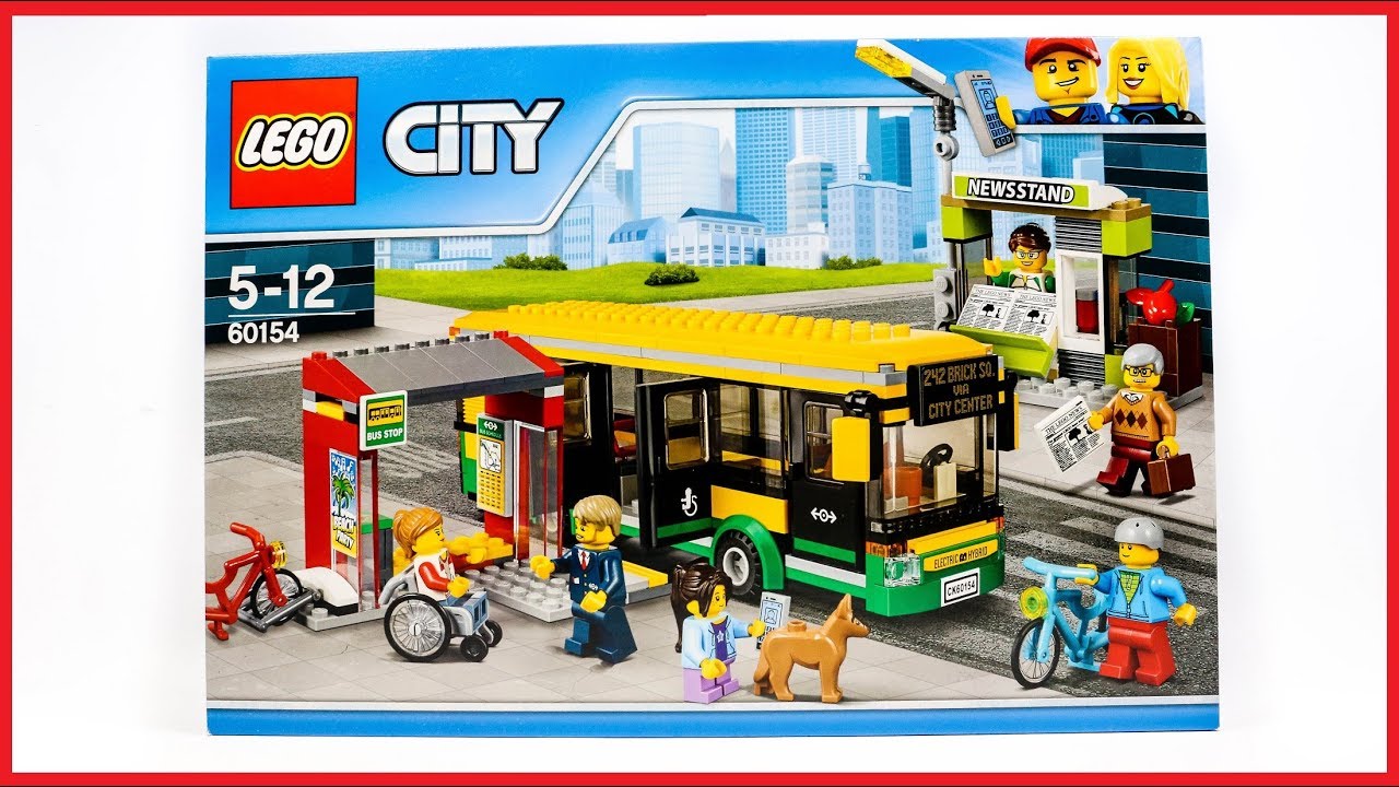 LEGO 60154 Bus Station Speed Build Review