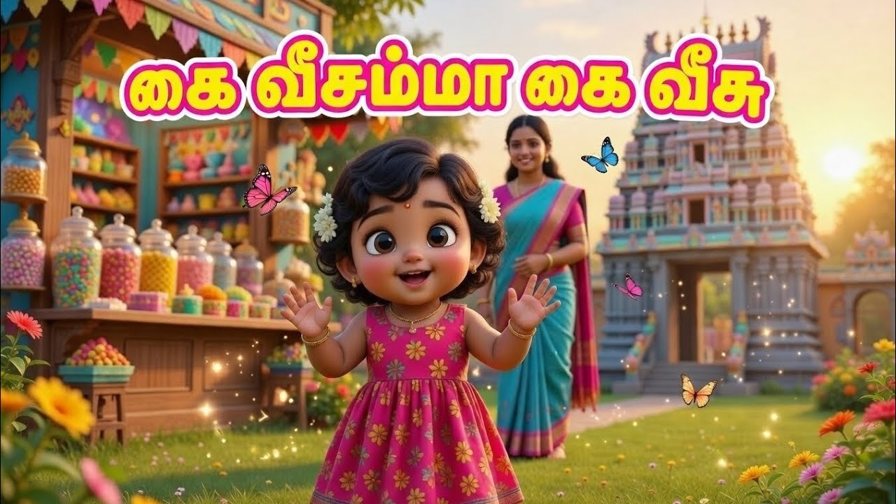 கை வீசம்மா கை வீசு 👋 தமிழ் குழந்தைகள் பாடல் | Tamil Rhymes for Kids | Kids Songs Tamil