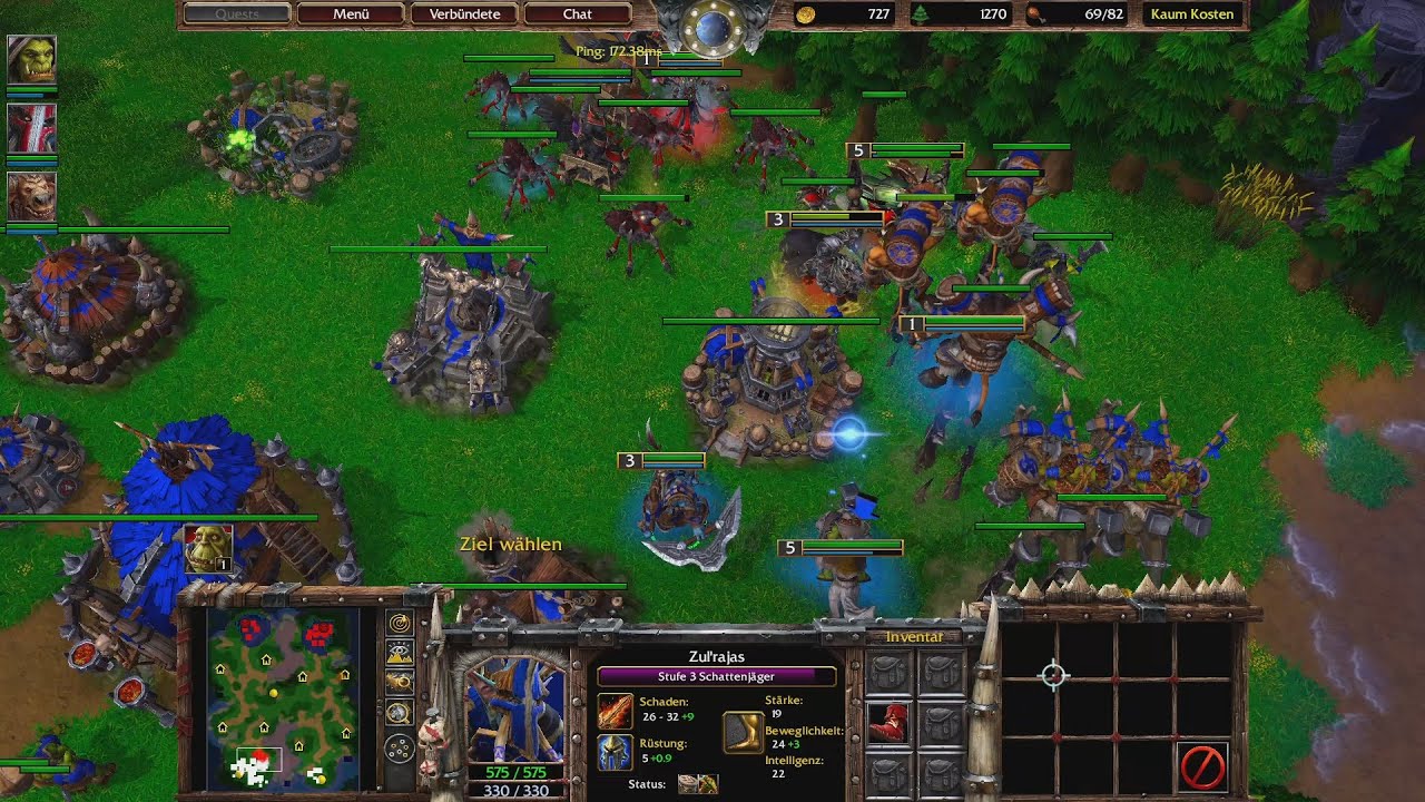Warcraft 3 Reforged 1vs1 Orc vs Undead [Deutsch/German] Full WC3 Gameplay
