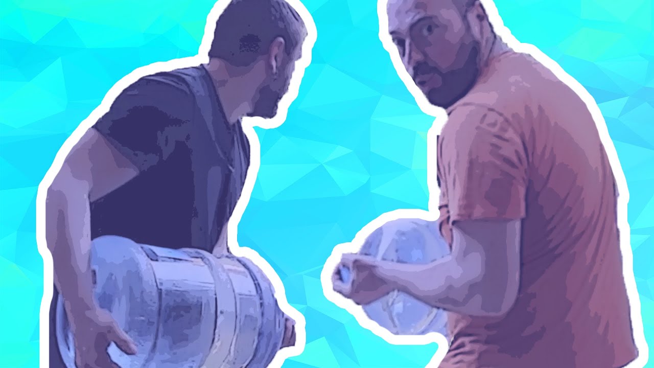 Dolu Damacanayı Kim En Uzağa Atabilecek? - Güç Gösterisi
