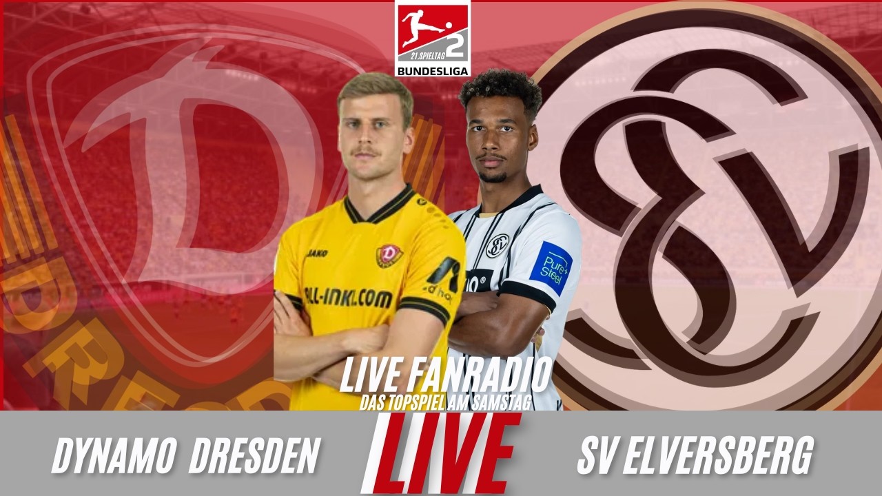 LIVE Dynamo Dresden - SV Elversberg 2.Bundesliga 22.Spieltag Topspiel Live Reaktion