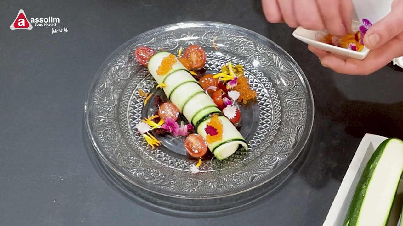 Recepta de caneló de carbasso farcit amb brandada de bacallà