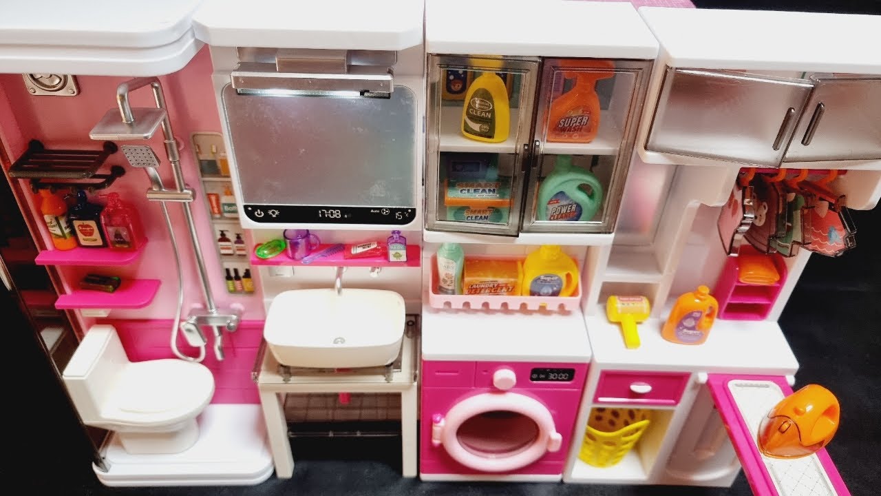 Hello Kitty Toys | 14 Minutes Satisfying with Unboxing Hello Kitty Bathroom SET | ASMR No Talking