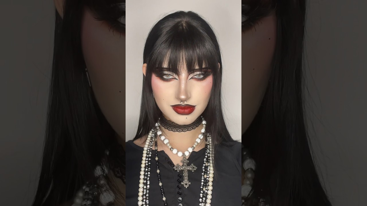 i had to do this!! #romanticgoth #gothmakeup