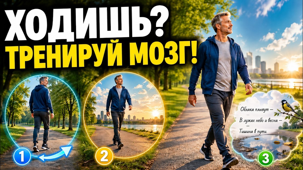 3 упражнения для мозга во время ходьбы