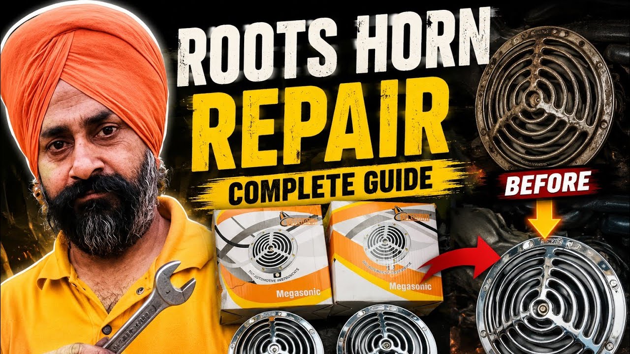 roots ke horn kaise repair karen, roots ke horn kaise lagaen, roots ke horn kaise theek karen, 