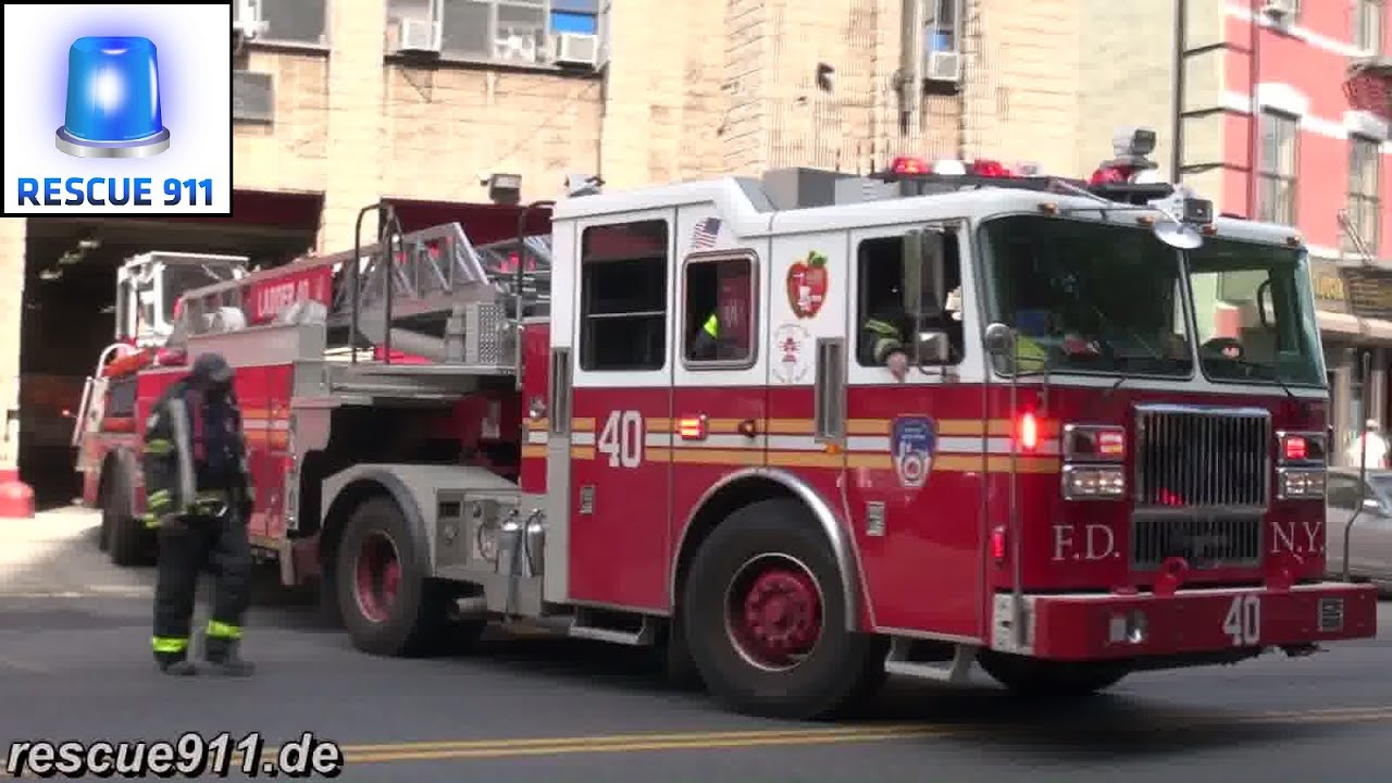 FDNY - Engine 37 + Tiller Ladder 40