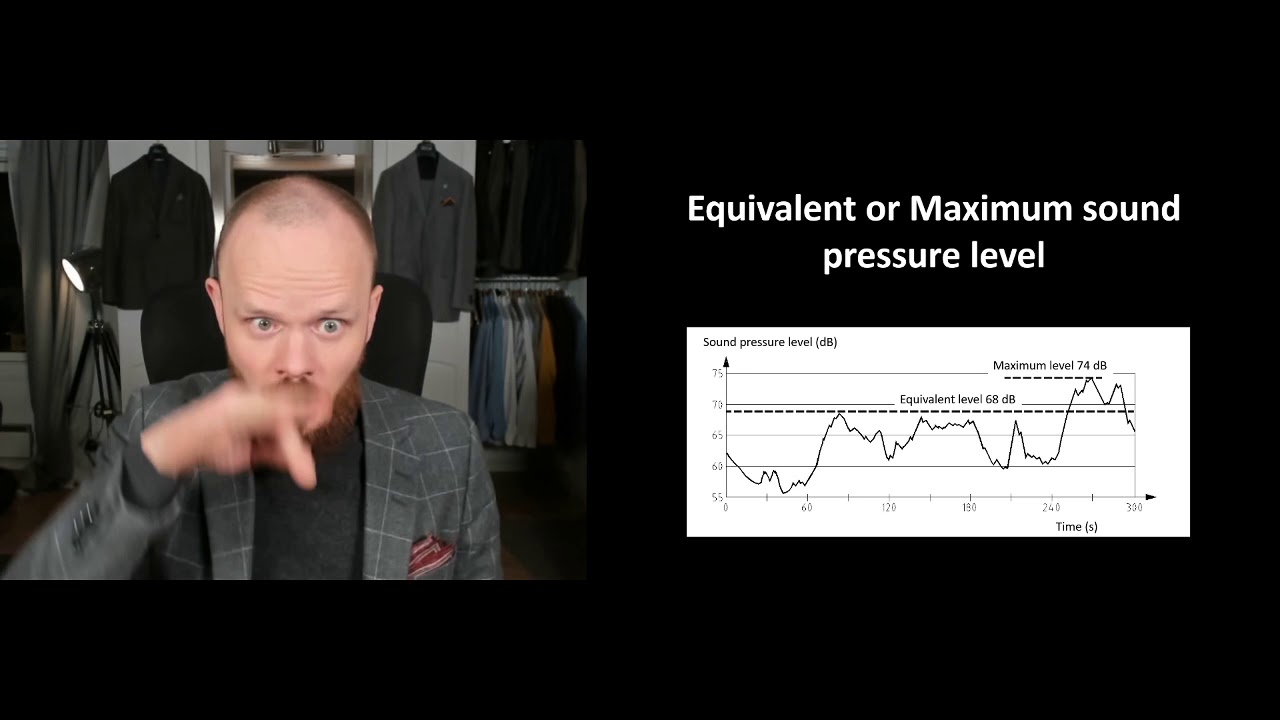 What is the difference between Equivalent and Maximum sound pressure level?