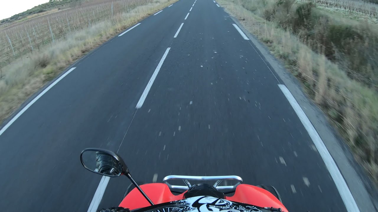 Sortie dans l'Hérault quad Barossa SMC 250 GoPro 7 stabilisateur hypersmooth 2eme partie