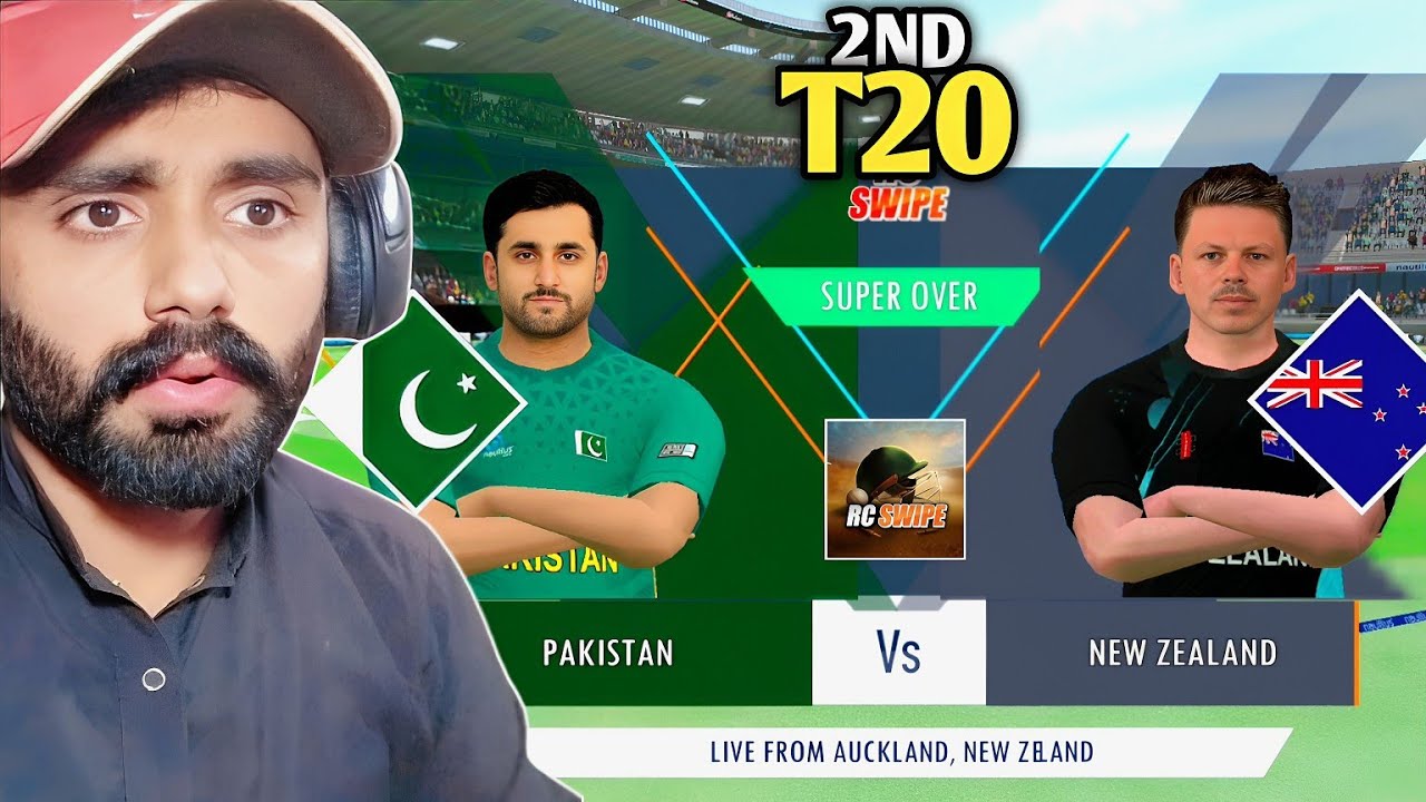 WHO WILL WIN IN SUPER OVER🤔2ND T20 PAKISTAN VS NEW ZEALAND RC SWIPE GAMEPLAY IN HINDI URDU