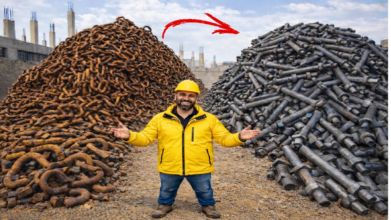 Old Ship Chains Turned into Powerful Tractor Parts Through Mass Manufacturing