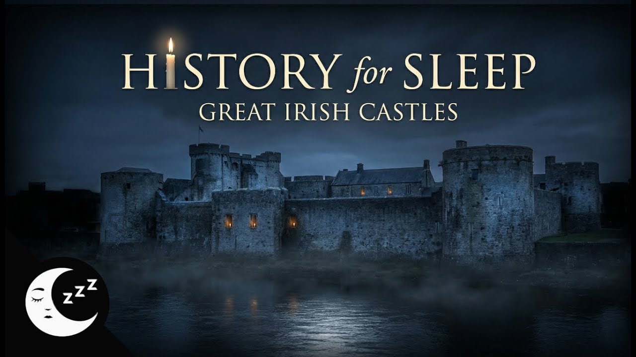 History for Sleep | Great Irish Castles: King John’s Castle (1hr Story + 1hr Rain & Fire)