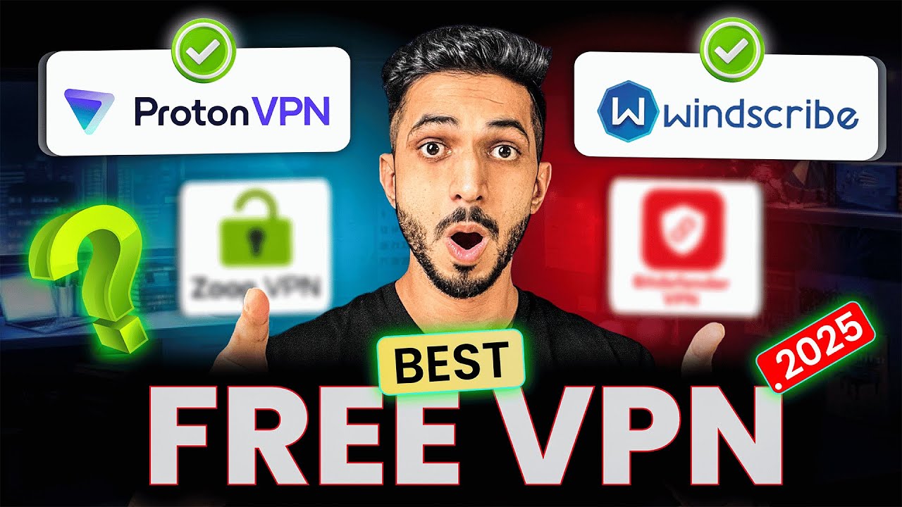 4 Best FREE VPN In India (2025) 🔒 | Absolutely FREE VPNs That Are Safe & Fast ⚡️| No Scams!