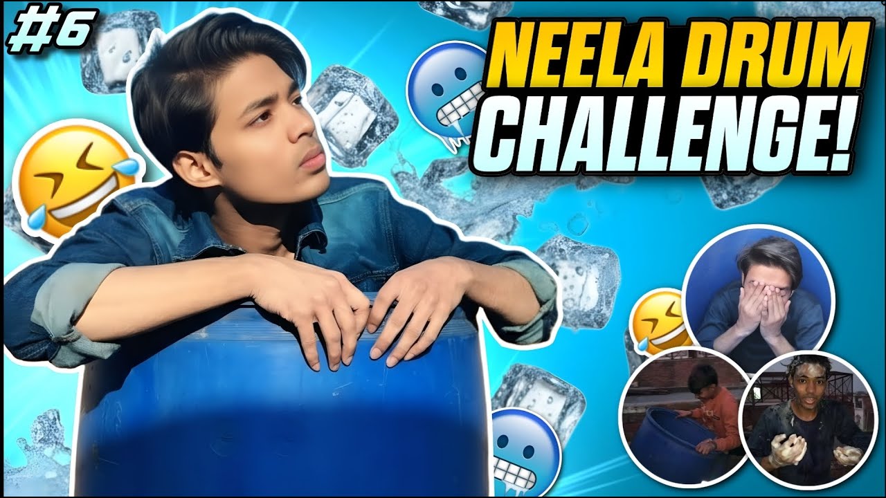 Neela Drum 🛢️ Challenge 😱 ! Kya Main Survive Kar Paunga ? #viral #survival #challenge