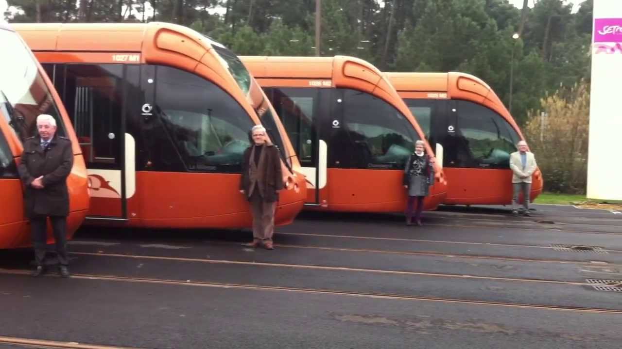 Inauguration nouvelles rames tramway Le Mans