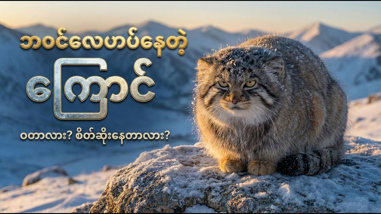 တစ်လောကလုံးက သူ့လုပ်စာစားနေရတဲ့ မျက်နှာဘေးနဲ့ ဘဝင်လေဟပ်နေတဲ့ကြောင်ကြီး 😼❄️