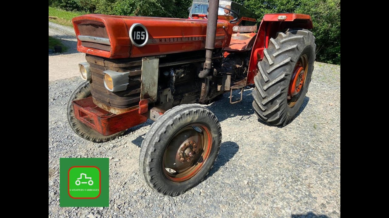 MASSEY FERGUSON 165 MF165 TRACTOR SOLD BY www.catlowdycarriages.com