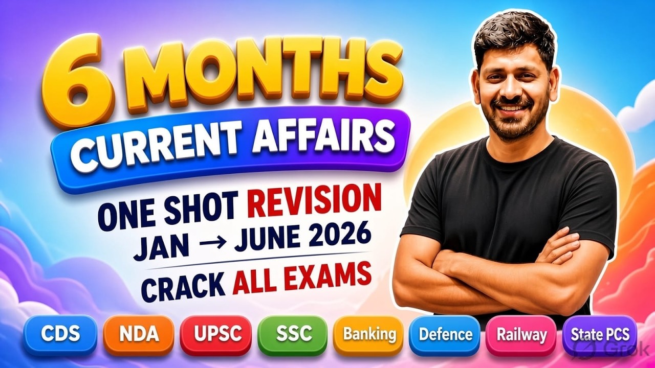 Ultimate Revision One Shot: 6 Months Current Affairs for CDS NDA SSC BANK 2026