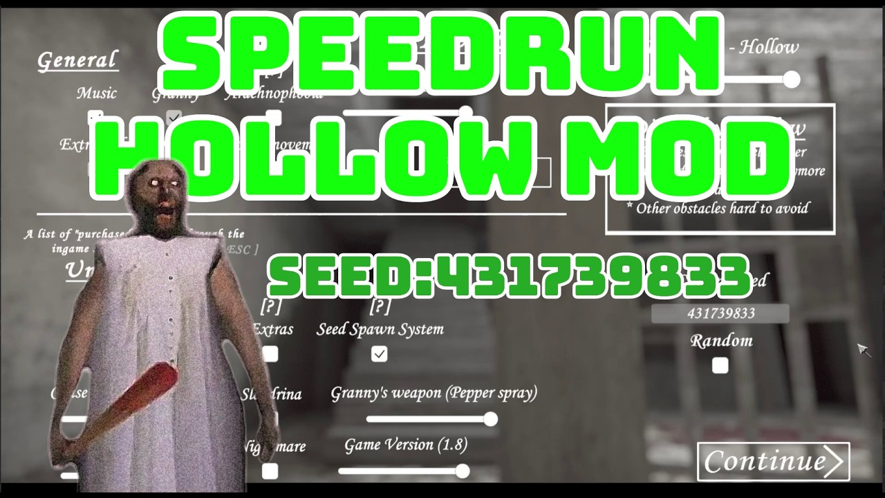 speedrun hollow mode granny 1.0