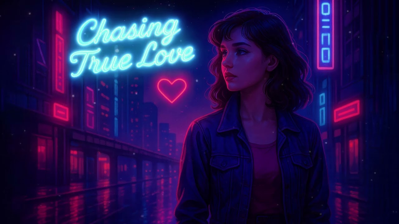 Chasing True Love 💜 #80sSynthwave #RetroBallad #ChasingTrueLove #NeonCity #SynthwaveLove #RetroMusic