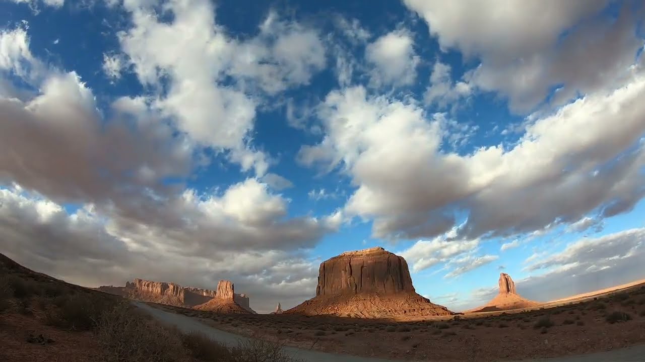 Relaxation Video | Piano & Bells with Ambient Music and Desert Views
