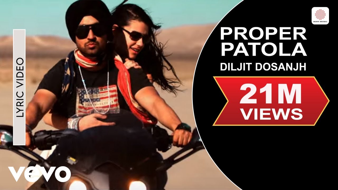 Diljit Dosanjh - Proper Patola | Lyric Video | Badshah
