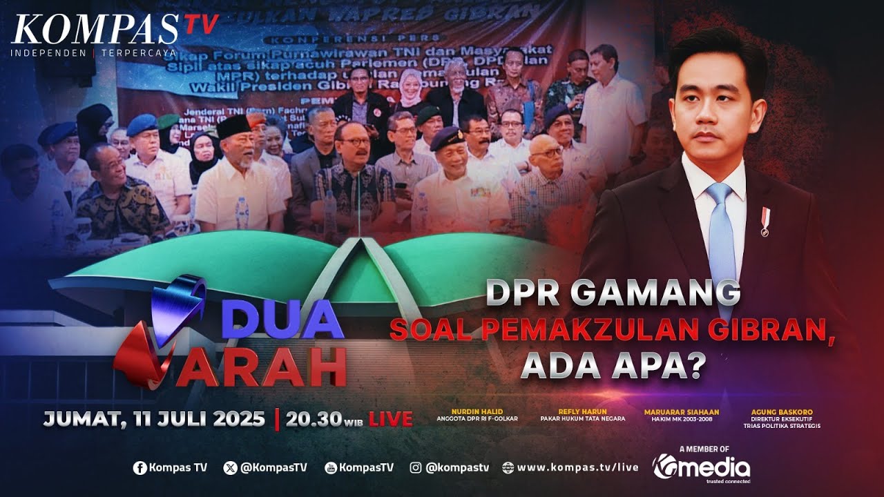 LIVE - DPR Gamang Soal Pemakzulan Gibran, Ada Apa? | DUA ARAH