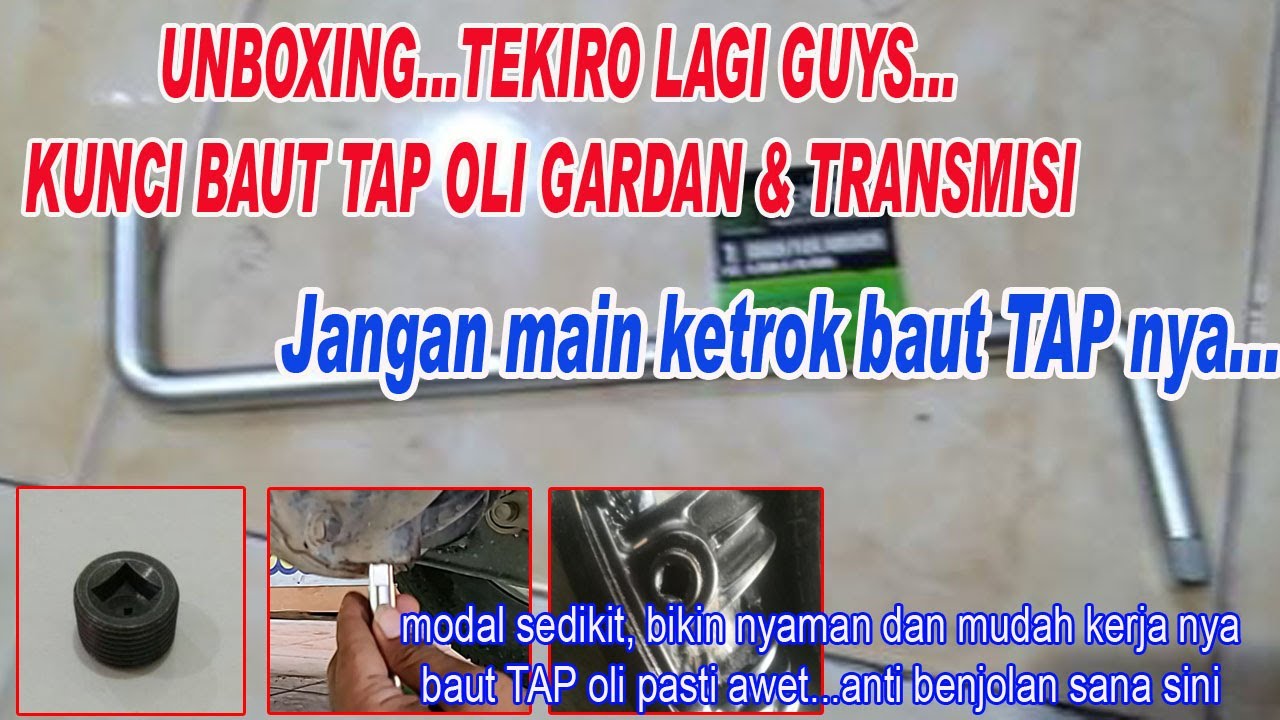 REVIEW KUNCI PEMBUKA BAUT OLI GARDAN DAN TRANSMISI SUZUKI APV