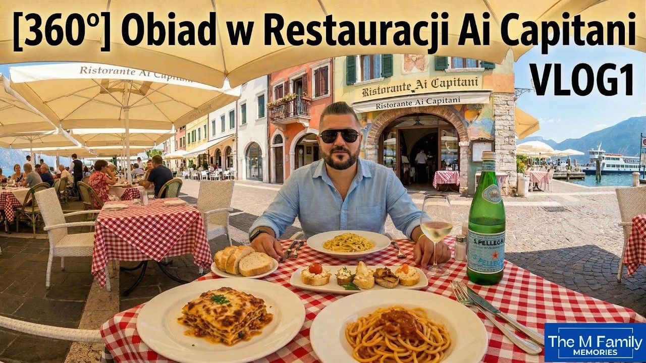 [360°] Obiad z widokiem! Prawdziwe Włochy i Restauracja Ai Capitani | VLOG1