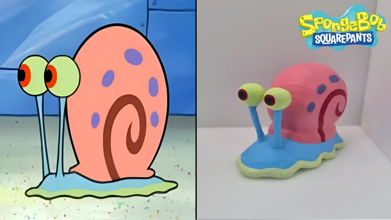 【스폰지밥】핑핑이 피규어 만들기【클레이】【SpongeBob】How to make a figure of Gary the Snail