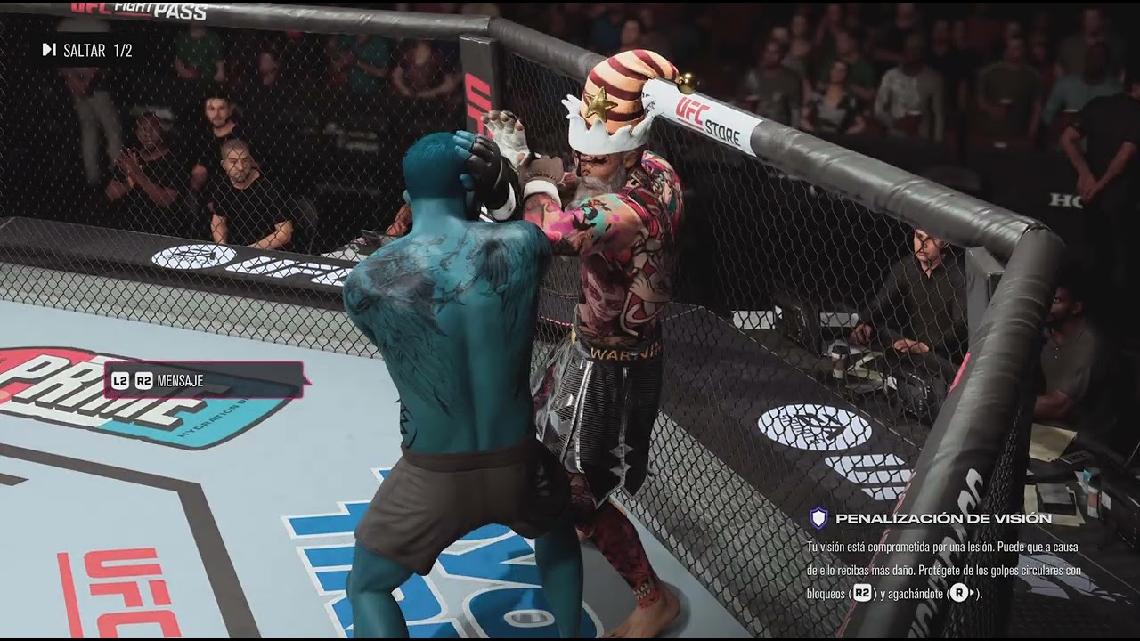 EA SPORTS UFC 5 KO a otro Pitufo