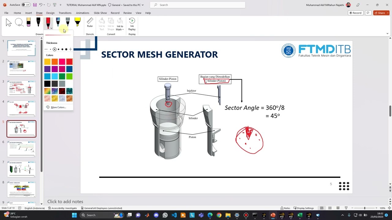 13119043 - Muhammad Akif Miftahun Najakhi - Tutorial Ansys Forte Dual Fuel Engine