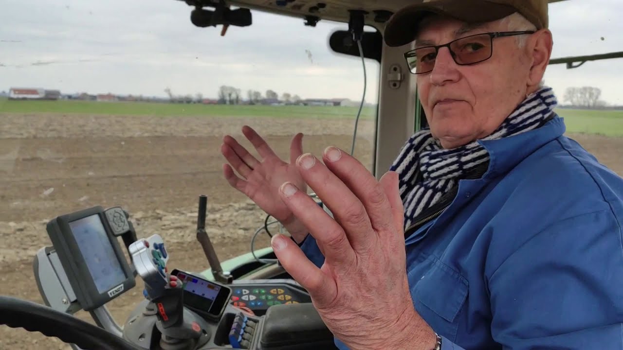 Fendt Tractor Preparing Land with DIY Autosteer Montage #GPS #RTK