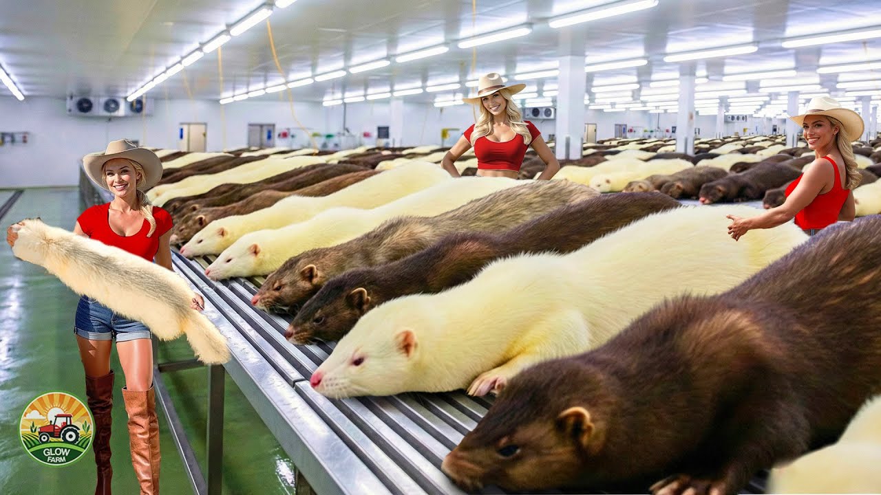 How Millions of Minks Are Raised and Processed inside Insane Mink Fur Farming and Processing Systems