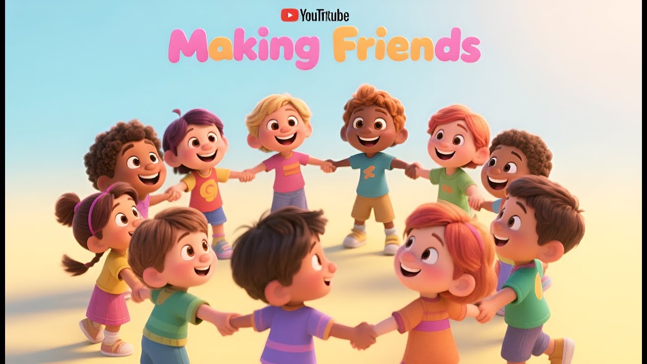 Making Friends Rhyme for Kids | Fun Song About Friendship!