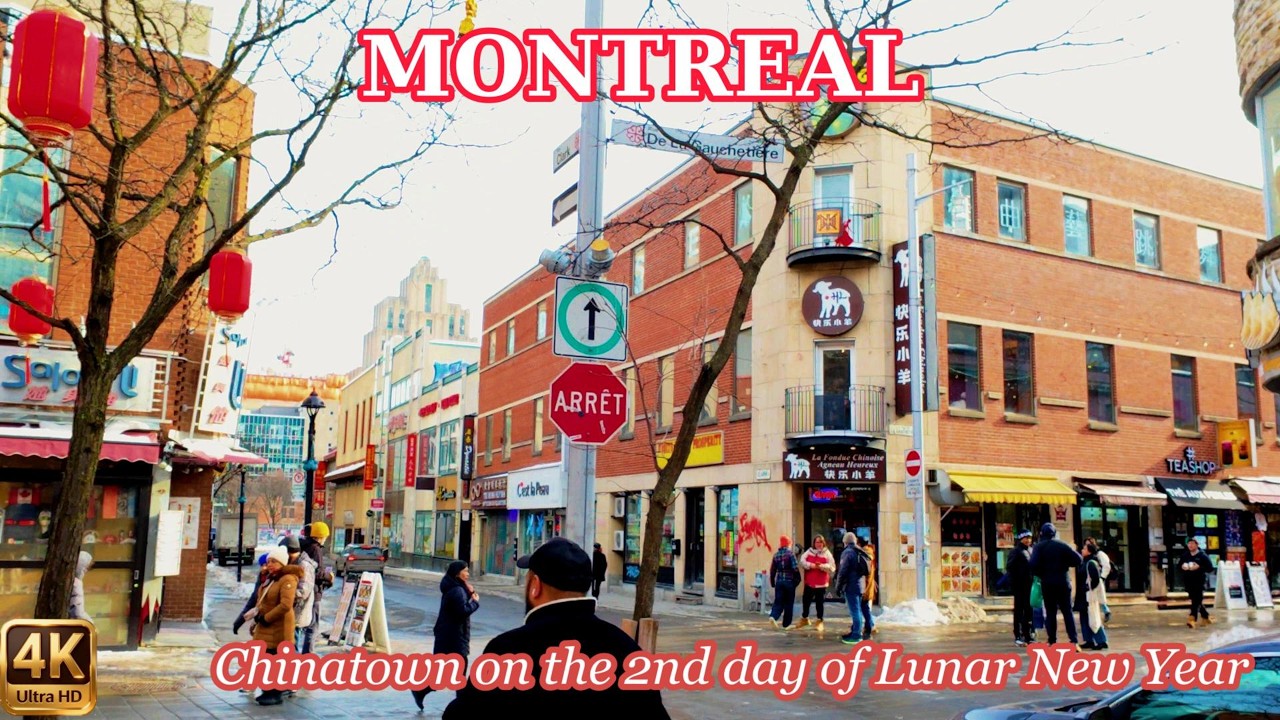 Khung Cảnh Vắng Vẻ ở Phố Tàu Đầu Năm Mới I Chinatown in Montreal on the 2nd Day of Lunar New Year