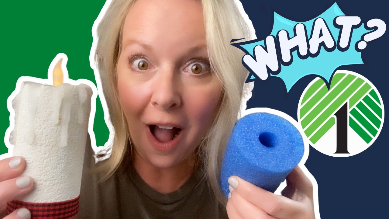 How to Make Dollar Tree Pool Noodle Candles